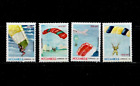Mozambique 1992   Parachuting Aiplane   Set Of 4 Stamps   Scott 1187 90   Mnh