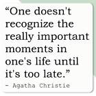Naklejki na naklejki Agatha Christie cytat (DW083194)
