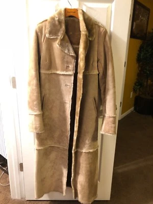 Long Suede Coat SAMPLE SALE ONLY ONE - Image 1 of 3