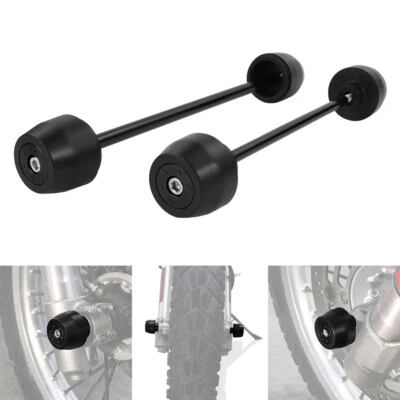 Fit For Suzuki DR650 DR650SE 96-22 Front Rear Axle Fork Slider Crash Protector - Image 1 of 4