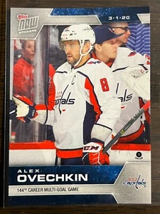 2019-20 Topps Now NHL Sticker #195 Alex Ovechkin Washington Capitals - Picture 1 of 2