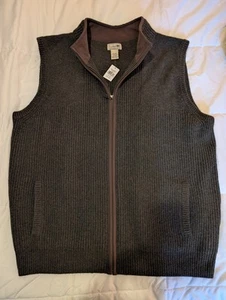 L.L. Bean XXL Waterfowl Sweater Vest NWT in color Forest Shadow Heather - Picture 1 of 4