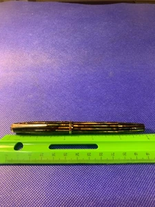 Parker Gold/Grün/Schwarz Perlen Streifen Duofold - DC 1 - GFT - 14KT Parker Feder - D - Bild 1 von 4