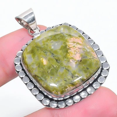 Unakit Edelstein Anhänger Handarbeit Erntedankgeschenk Schmuck 2,2 Zoll FP 2831 - Bild 1 von 4