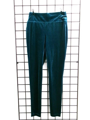 PANTALONES DE NOCHE "NUEVOS" INTERNATIONAL CONCEPT 🌸 PEQUEÑOS==TERCIOPELO VERDE AZULADO/PULL ON Foto 1 de 4