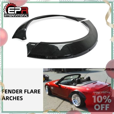 For Mazda MX5 NC Miata Rear Fender Wheel Flares Arch Trim FRP Unpainted 2pcs  - Image 1 of 4