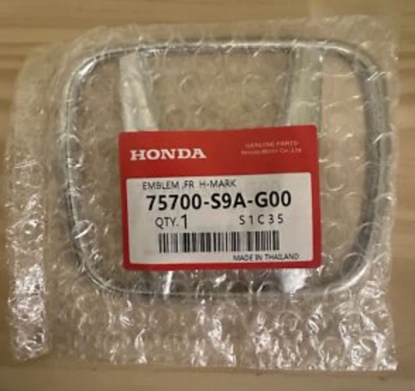 For Honda Accord 2003-2007 CR-V 2002-2011 Front Grille Emblem 75700-S9A-G00 Fit - Image 1 of 1