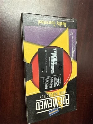 Vintage Transformers The Movie 1986 VHS 1999 Kid Rhino Home Video - Image 1 of 4