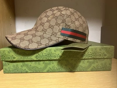 Gucci GG Monogram Web Canvas Hat Men’s L - Image 1 of 4