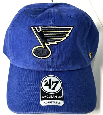New St. Louis Blues NHL 47 Brand Adjustable Clean Up Hat Cap - Image 1 of 4