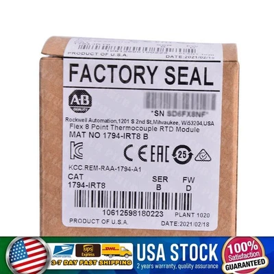 NEW Factory Sealed AB 1794-IRT8 Flex 8 Point Thermocouple RTD Module - Image 1 of 4