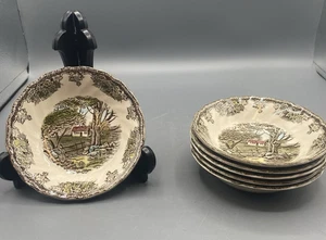 Johnson Brothers Das freundliche Dorf Die Steinmauer 5" Verry Schalen 6er Set - Bild 1 von 7