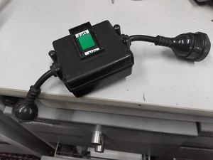Black Inline Switch Mains Extension Cable, ON/OFF - Foto 1 di 7