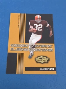 2006 Donruss Threads Century Legends Gold #CL-7 Jim Brown HOF FOOTBALL Card 3I - Picture 1 of 2