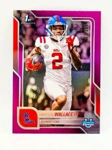 2025 Bowman Chrome U HARRISON WALLACE III 1st Fuchsia Refractor /225 Ole Miss - Picture 1 of 2