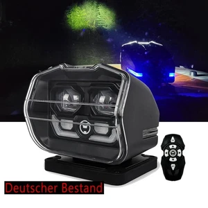 Faro de búsqueda LED luz de trabajo 360° 60W control remoto para todoterreno barco coche - Imagen 1 de 12