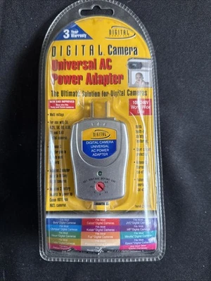 NUEVO Adaptador de Cámara Digital Fuente de Alimentación Universal INSERTOS DE BATERÍA AC Sony Canon Foto 1 de 3