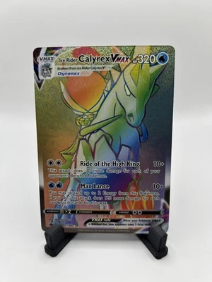 Pokemon Ice Rider Calyrex VMAX 202/198 SWSH Chilling Reign Holo NEAR MINT - Image 1 of 2