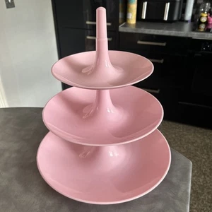 Retro Koziol Babell Cake Cupcake Stand Impilabile Tè Buffet Party BABY ROSA - Foto 1 di 4