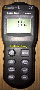 Laser Guide Ultrasonic Distance Meter Tester Range Finder 0.6-15m 2-50Ft MS6450  - Picture 1 of 2