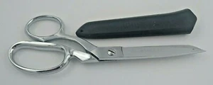 Gingher 8" Scissors with Bent Handle and Original Sheath Mexico - Picture 1 of 6