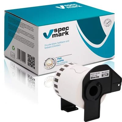 specmark Endlosetiketten kompatibel mit Brother DK-22212 62mm x 15,24m