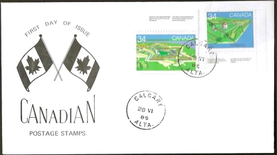 🍁Canada  #1051/1059    "CANADIAN FORTS"    Brand New 1985  Special Event Cachet - Image 1 of 2