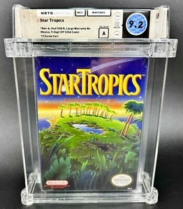 Star Tropics Nintendo NES WATA Graded 9.2 A FACTORY SEALED CGC VGA NEW - Afbeelding 1 van 2