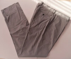 HUGO BOSS KLASSISCHE ANZUGHOSE HERREN TAUPE 97 % BAUMWOLLE GR. 35 REG NEU - Bild 1 von 5