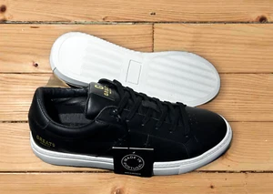Greats Brooklyn Benlux Shoes Men's Black Leather Casual Sneakers Size 8-13 NEW - Picture 1 of 11