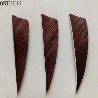 24Pcs 3Inch Ink Painting Fletching Shield Feather Fletches RW - Image 1 of 4