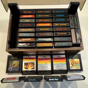 Atari 2600 Lot - 37 Games, Case - Burgertime, 50 Tele, Adventure - Untested - Picture 1 of 6