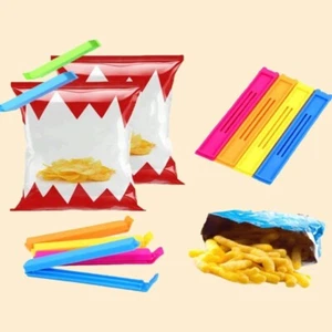 10 Pcs Reusable Food Sealing Clips Keep Snacks Fresh for Home & Business - Picture 1 of 13