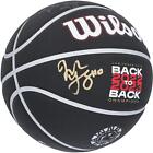 Jackie Young Aces 2023 WNBA Finals Champ Signed Wilson Collectors Basketball