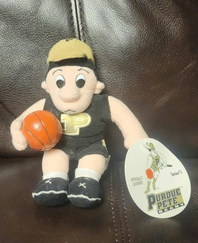 Purdue Pete Plush w/ Football University Mascot Bean Bag 7" Burger King Series 3 Cover