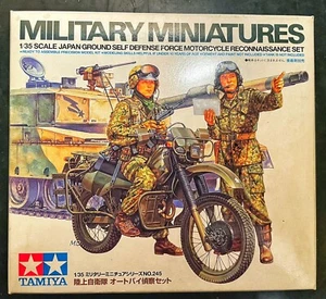 Kit Tamiya Military Miniatures Motocicletta Con Soldati. Sc. 1/35. N. 245. Nuovo - Foto 1 di 3