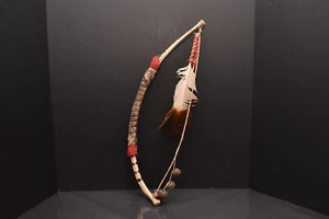 Vintage Sioux Native American Buffalo Rib Bone Dance Bow Stick Ceremonial 22" - Picture 1 of 13