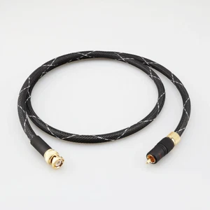 75Ω BNC to RCA Cable Coaxial Cable HIFI Audio Digital Cable for CCTV DVR SDI AV - Picture 1 of 18