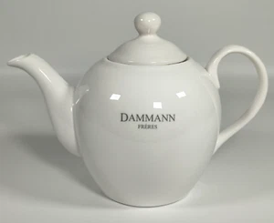 Tetera de porcelana Dammann Freres sin colador 0,6 L blanca - Imagen 1 de 8