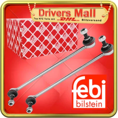 2x FEBI STABILISATOR KOPPELSTANGE VORNE VW Golf 5 6 7 AUDI A3 8P 8V  SKODA SEAT - Bild 1 von 4