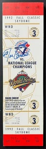 1992 Joe Carter Signed Autographed Oversize Replica Ticket Fall Classic COA JSA - Picture 1 of 8