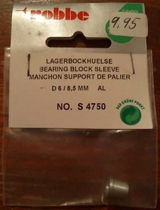 Robbe S4750 Lagerbockhülse D6/8,5mm Alu Neu OVP - Bild 1 von 2
