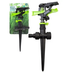Impulse Sprinkler Garden Ground Spike 360 Degree Coverage Lawn Plants Flowers - Picture 1 of 2