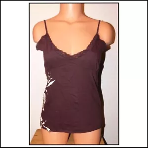 Guess Jeans Embellished Beaded Sequin Lace Trim Camisole Tank Top Size L - Picture 1 of 8