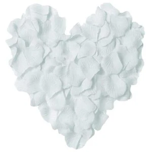 1000pcs White Artificial Silk Rose Petals Flower Decoration Wedding Party - Picture 1 of 6