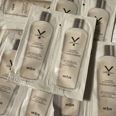10 juegos de 10 muestras de champú y acondicionador para cabello de aspecto más joven Nexxus Y Serum Foto 1 de 3