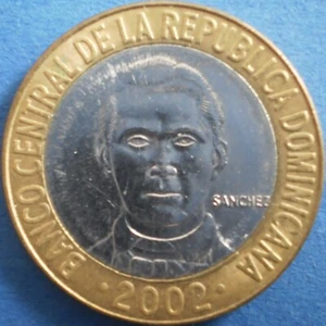 DOMINICAN REPUBLIC 5 PESOS 2002 Dominicana Dominikanische Dominicaine Domenicana - Picture 1 of 2