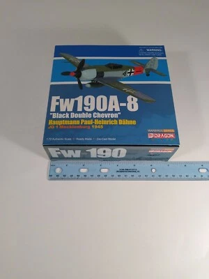 Dragon Wings Warbirds Series FW190A-8 "Black Double Chevron" 1945 1/72 50094 NIB - Image 1 of 4