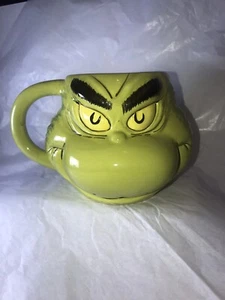 2018 Dr. Seuss Enterprises The Grinch 3D 16 oz Sculpted 4" Coffee Mug Cup No Box - Picture 1 of 6