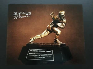 BILLY SIMS AUTOGRAPHED 16 X 20 HEISMAN TROPHY PHOTO 1978 SOONERS - Picture 1 of 3